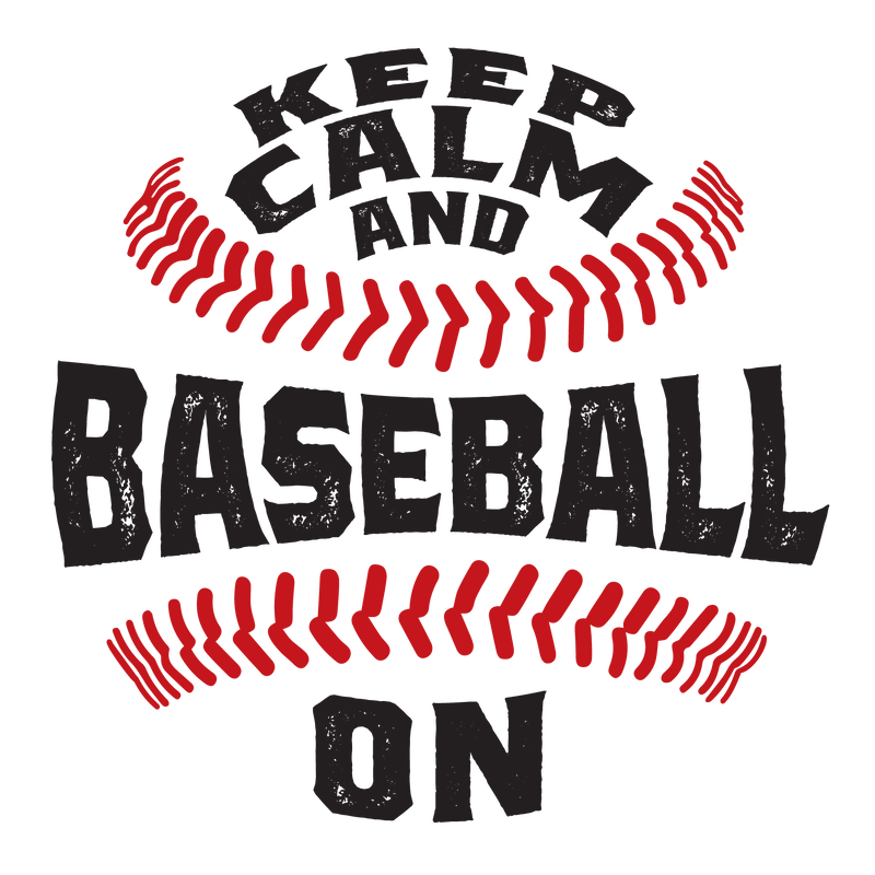 Keep Calm and Baseball On logo